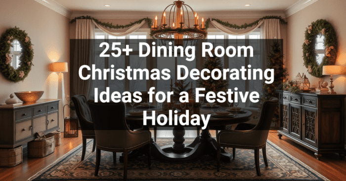 Dining room christmas decor