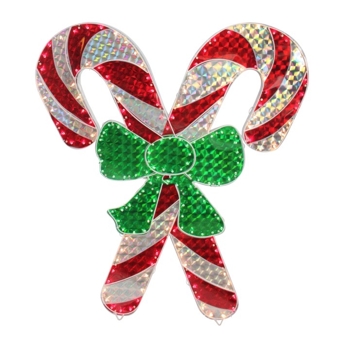 Candy cane christmas decor