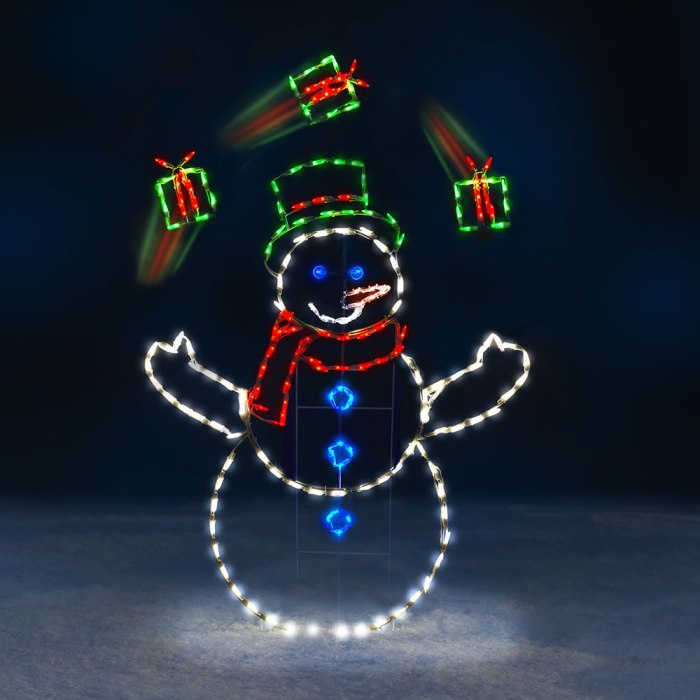 Christmas decor outdoor animated presents