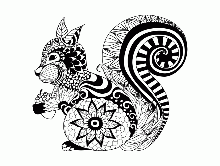 Mandalas animals coloring pages