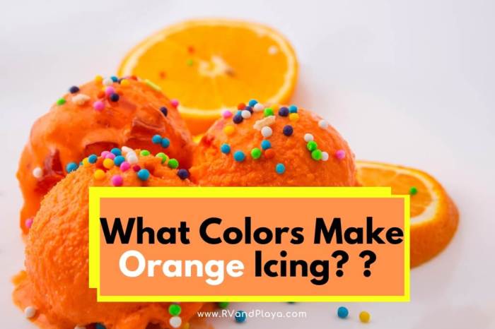 What colors make orange with food coloring