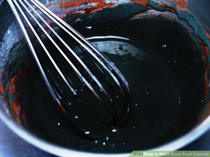 How to make black with food coloring