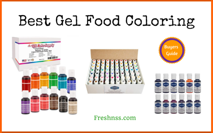 Food coloring paste vs gel