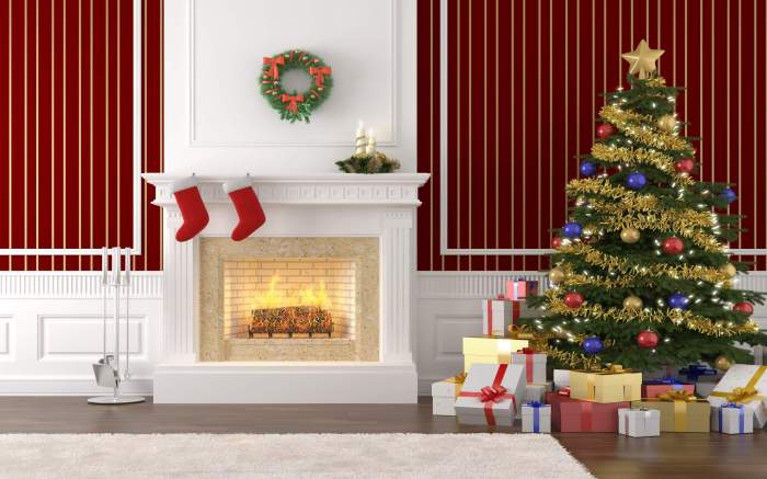 Interior design christmas decor