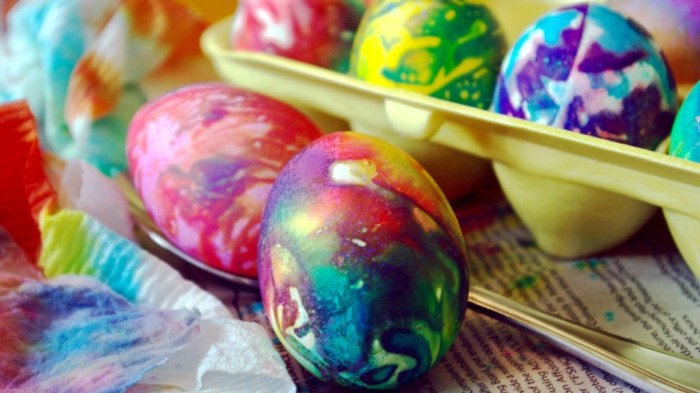 Easter egg dye food coloring chart