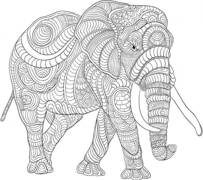 Animal coloring pages for kids hard