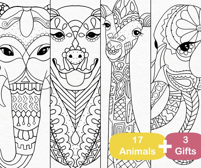 Free printable animal coloring pages pdf