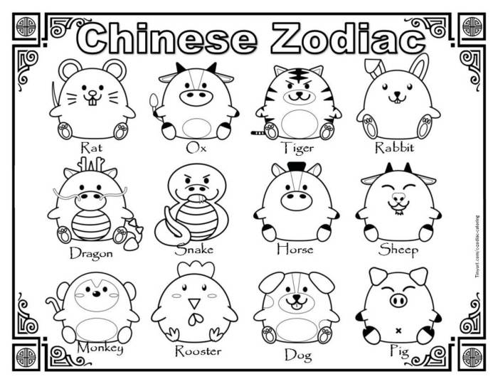 2017 chinese new year animal coloring pages